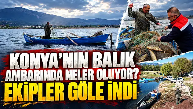Konya'nın balık ambarında neler oluyor? Ekipler göle indi