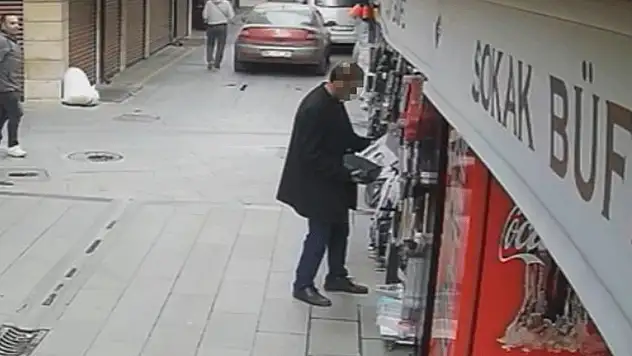 Konya'nın en işlek çarşısında müşteri gibi geldi, esnafa zarar ettirdi