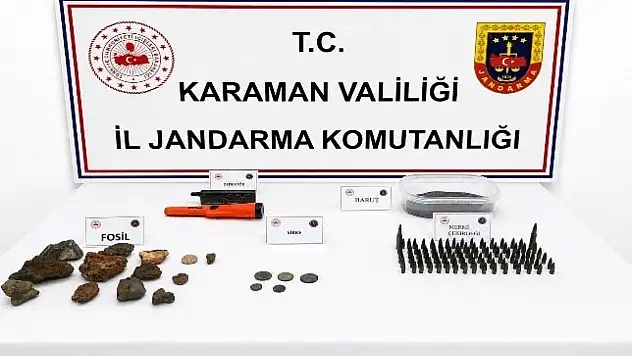 Konya'nın komşu ilinde tarihi eserler ele geçirildi