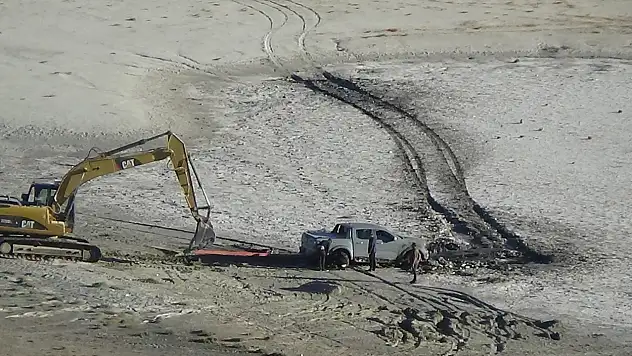 Konya'nın nazar boncuğunda bataklığa saplandılar, adli işlem başlatıldı