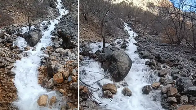 Konya'nın yükseklerinde patlama: Gürül gürül akıyor