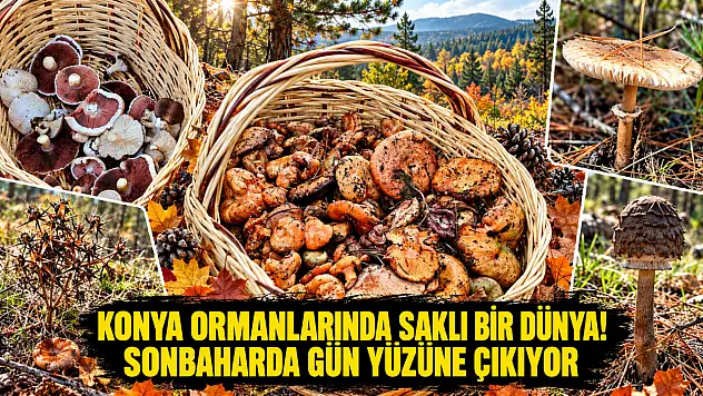 Konya ormanlarında saklı bir dünya! Sonbaharda gün yüzüne çıkıyor