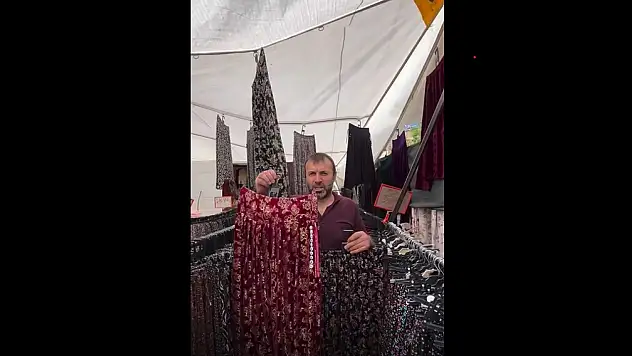 Konya pazarında çekilen bu akım sosyal medyayı kırdı geçirdi! İşte o renkli görüntüler...