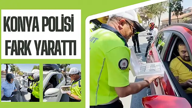 Konya polisi trafik denetiminde fark yaratıyor: Trafikte yalnızca ceza yok, takdir var