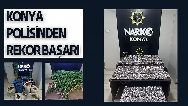 Konya polisinden rekor başarı: 60 günde 328 operasyon, 282 tutuklama!