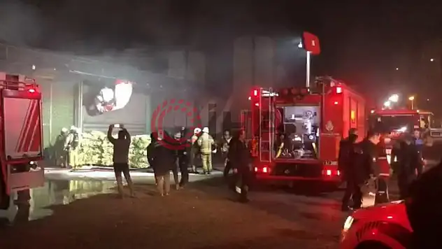 Konya Sebze Hali'nde yangın