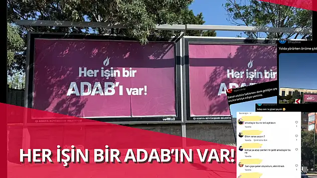 Konya sokaklarındaki gizemli slogan!