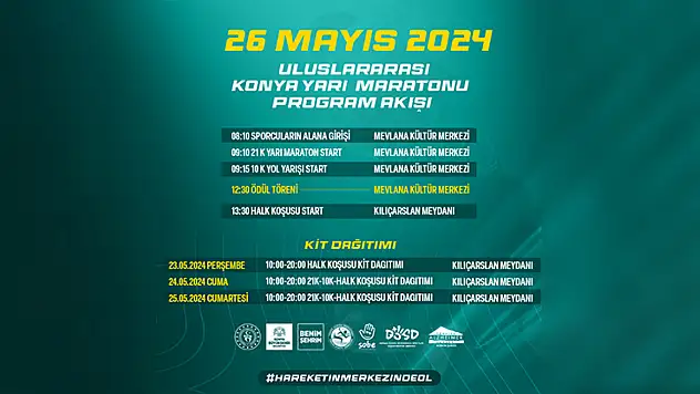 Konya, sporun ve iyiliğin buluşma noktası olacak: 3. Uluslararası Konya Yarı Maratonu'na hazırlıklar başladı