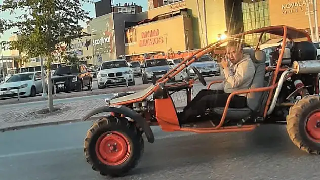 Konya Trafiğinde Görülen Sıradışı Araç Merak Uyandırıyor