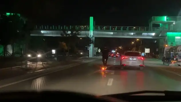Konya trafiğinde tehlikeli dakikalar!