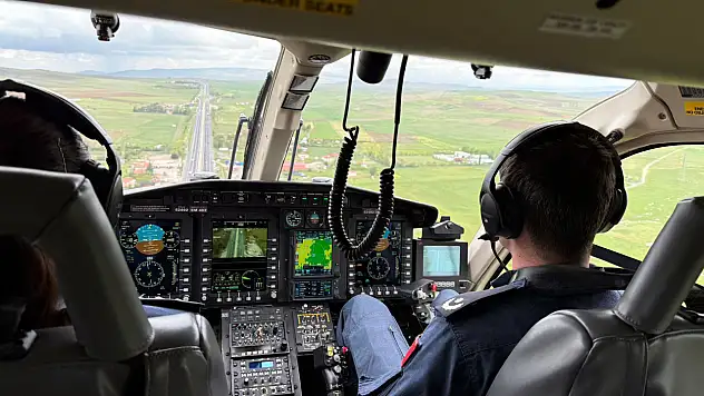 Konya yolunda bayram öncesi helikopter destekli trafik denetimi