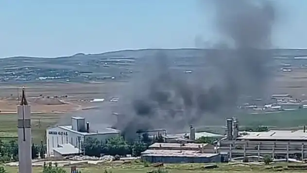 Konya yolundaki fabrikada yangın