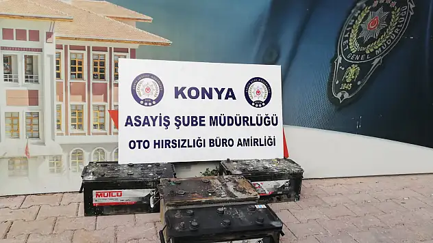 Konya'da akü hırısızlarından 2'si tutuklandı