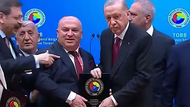 Konyalı iş insanı Ali Kaya'ya anlamlı ödül: Cumhurbaşkanı Erdoğan takdim etti