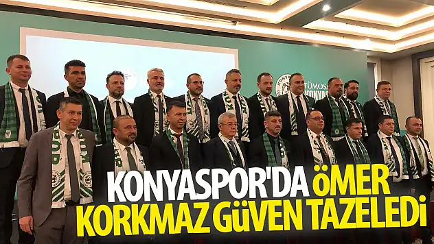 Konyaspor'da Ömer Korkmaz güven tazeledi