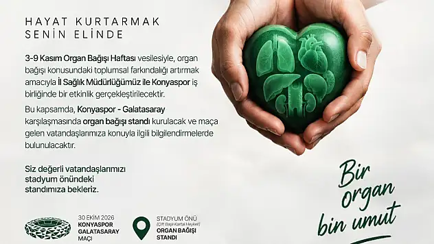Konyaspor'dan organ bağışı farkındalığı için anlamlı etkinlik