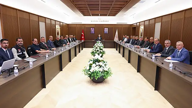 Konyaspor-Filistin maçı öncesi güvenlik zirvesi
