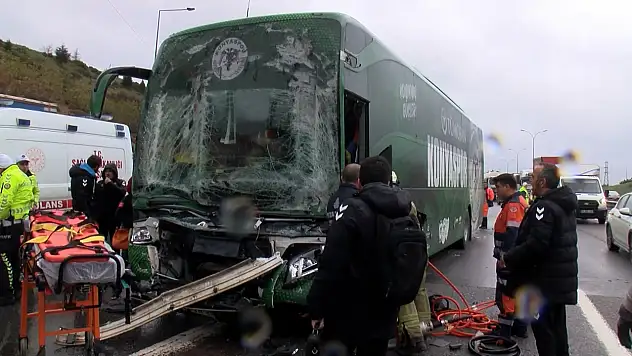 Konyaspor otobüsünün geçirdiği kaza sonrası valilikten açıklama