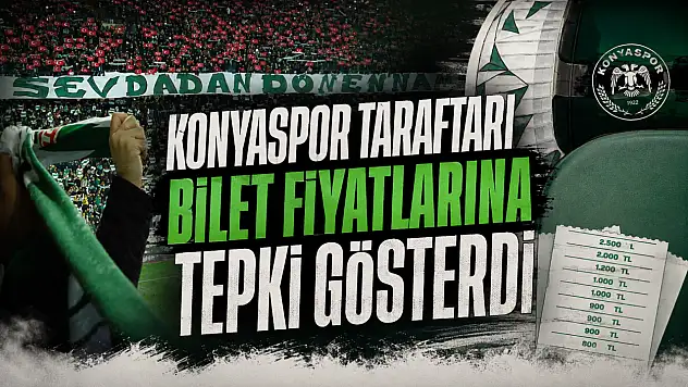 Konyaspor taraftarı bilet fiyatlarına tepki gösterdi