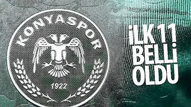 Konyaspor'un Rizespor maçı ilk 11'i belli oldu!