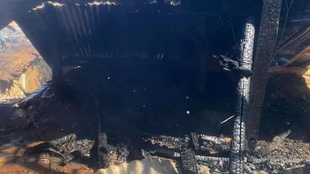 Köydeki yangın paniğe neden oldu!