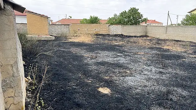 Kulu'da ot yangını