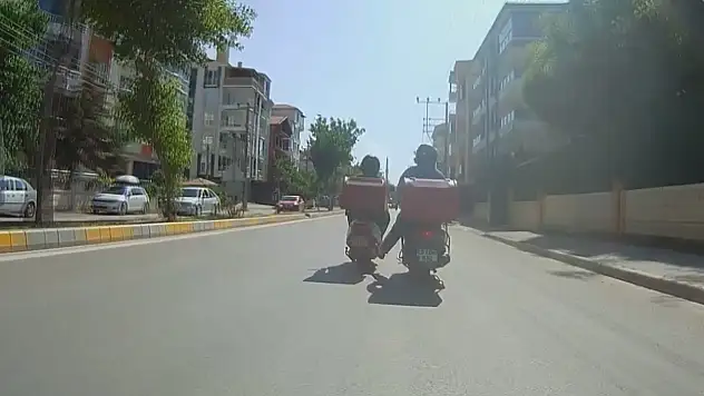 Kuryelerin tehlikeli yolculuğu yürekleri ağza getirdi