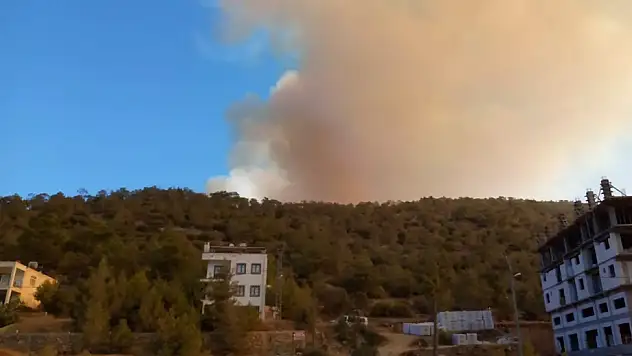 Mersin'de orman yangını yerleşim yerlerini tehdit ediyor: 30 ev boşaltıldı