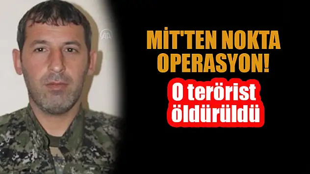 MİT'ten nokta operasyon! O terörist öldürüldü