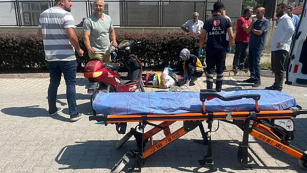 Olayın adresi Konya: elektrikli bisiklet ile otomobil kazasında bir yaralı!