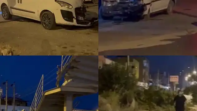 Ortalığın savaş alanına döndüğü kazada şans eseri yaralanan olmadı!