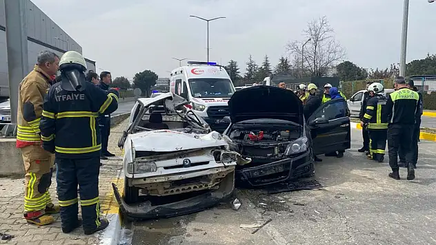 OSB'de fren yerine gaza basan otomobil ölüm getirdi
