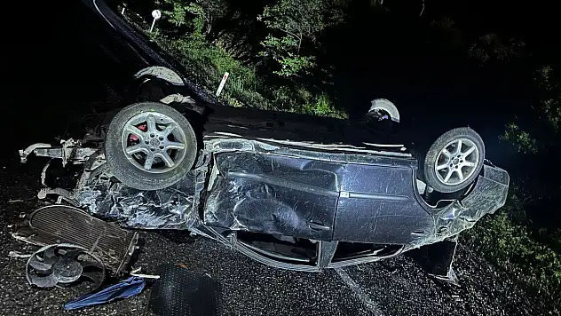 Otomobil takla attı 1 kişi hayatını kaybetti