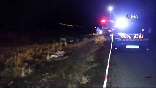 Otomobil tarlaya uçtu: Katliam gibi kazada 2 ölü, bir yaralı!