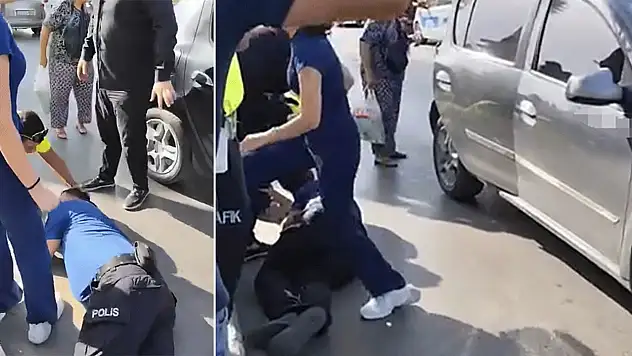 Otomobilin çarptığı polis memuru Tayfun Kılınç yaralandı