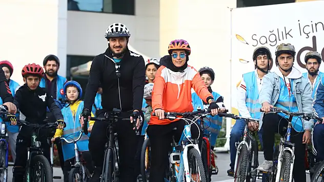 Sağlık için pedal çevirdiler!