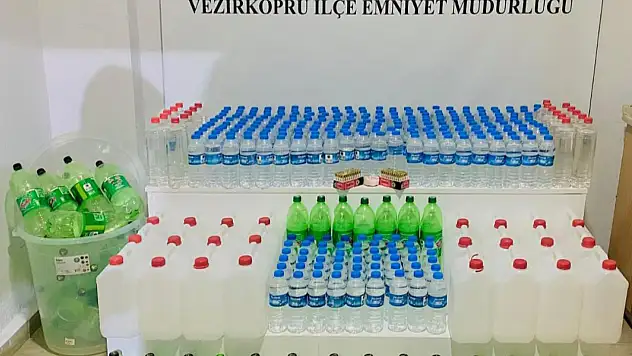 Sahte içki operasyonu: 159 litre etil alkol ele geçirildi
