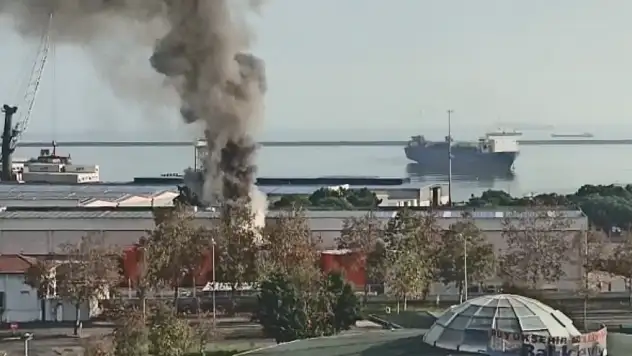 Samsun Limanı'nda patlama!