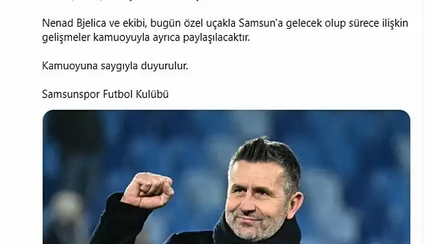 Samsunspor, Bjelica ile prensip anlaşmasına vardı