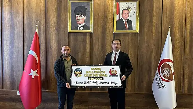 Sason Balı rekor fiyata satıldı, gelir üreticilere aktarıldı!