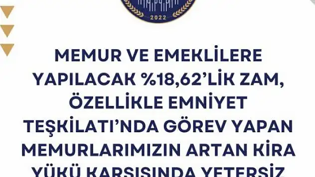 Sendikadan Emniyet Teşkilatı için kira desteği çağrısı: 'BU BİR TALEP DEĞİL, SOSYAL ZORUNLULUK'