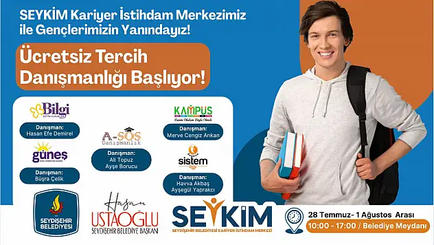 Seydişehir Belediyesi, YKS Tercih Danışmanlığı hizmetine başlıyor!