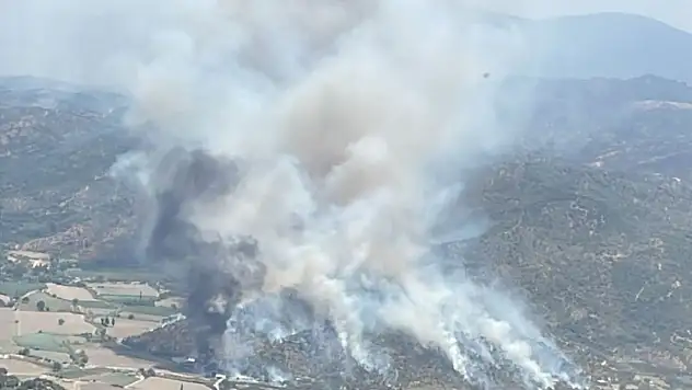 Söke'de zirai alanda yangın: Havadan ve karadan müdahale sürüyor