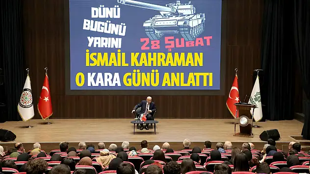 TBMM Eski Başkanı Kahraman, 28 Şubat'ı Konuştu