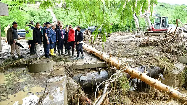 Trabzon Ortahisar'da sel mağdurlarına AFAD'dan destek