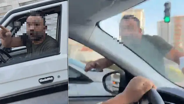 Trafikte tartıştığı kadınlara dehşeti yaşattı
