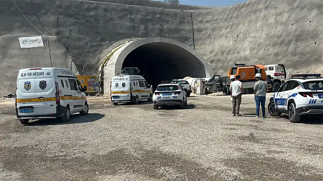 Tüneli inşaatında acı kaza: 1 ölü, 5 yaralı