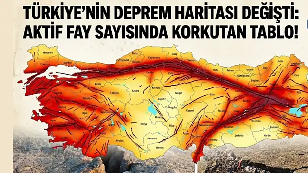 Türkiye'nin deprem haritası değişti: Aktif fay sayısında korkutan tablo!