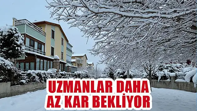 Uzmanlar daha az kar bekliyor