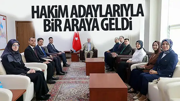 Vali Özkan idari yargı hakim adaylarını ağırladı